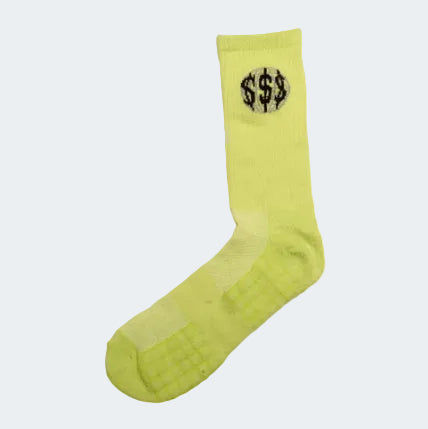 deadHYPE Logo Socks (Neon) on a light gray background